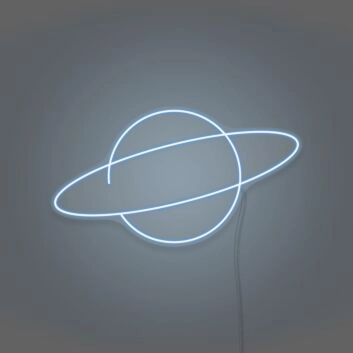 Saturn LED Neon Sign