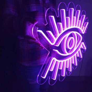 All Seeing Eye Neon Aesthetic Light