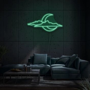 New Moon In Cloud LED Neon Sign