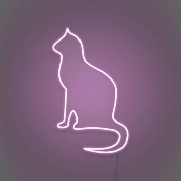 Cat silhouette LED neon sign