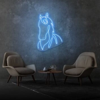 Horse Head Aesthetic Neon Lights