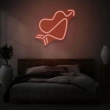 Minimalist Heart Pierced with Arrow LED Neon Light
