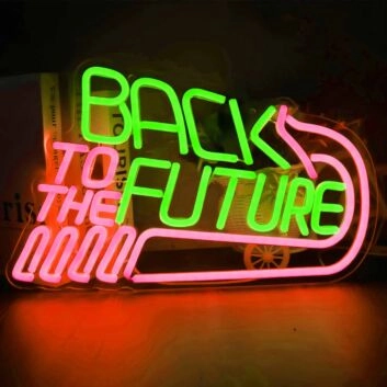 BACK TO THE FUTURE Font Decorative Neon Sign