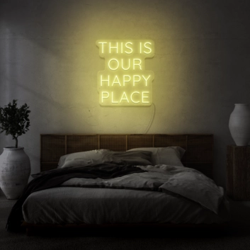 This is Our Happy Place LED Light Sign