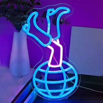 Disco Ball Cowgirl Legs Boots Neon Sign