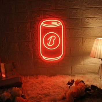 Beer Can Neon A Toast to Casual Drinks