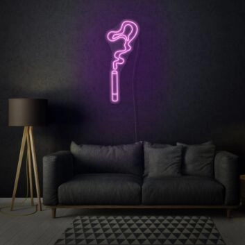 Cigarette Smoke Neon Edgy and Atmospheric