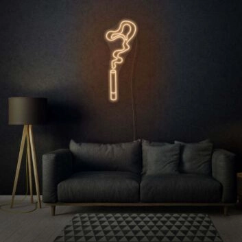 Cigarette Smoke Neon Edgy and Atmospheric