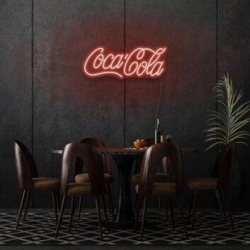 CocaCola Neon Classic Refreshment in Luminous Red