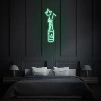 Corona Beer Neon Sign Relaxing Vibes in a Bottle