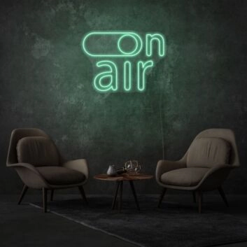 On Air Sign Neon Dynamic Broadcasting Energy