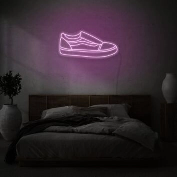 Shoe Neon Art Fashion Statement in Bright Form