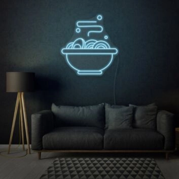 Diner Dirty Dishes Neon Realistic Touch of Americana