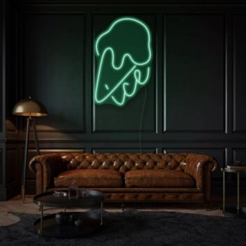 Ice Cream with Neon Sweet Treats and Delight