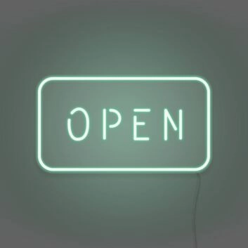 Customize Open Neon Sign Inviting and Accessible