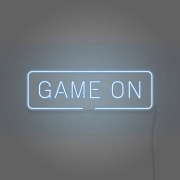 Game On Neon Ready for Challenge and Play