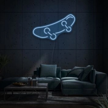Skateboard Neon Symbol of Youth and Rebellion