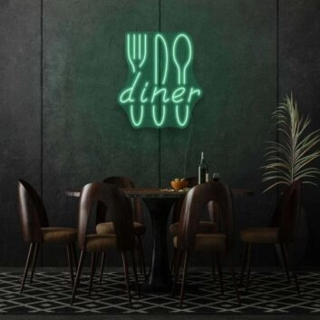 Diner Neon Classic American Eatery Vibes