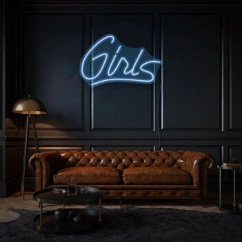 Girl Cursive Neon Artistic Feminine Touch