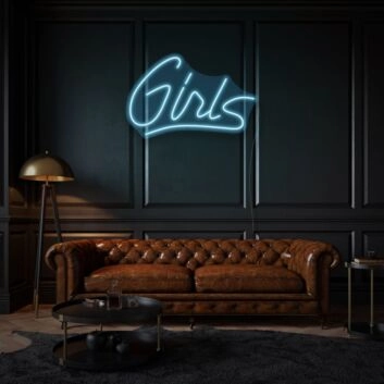 Girl Cursive Neon Artistic Feminine Touch