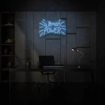 Woman Power Neon Sign Empowering Feminine Strength