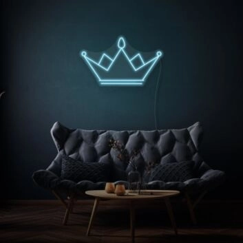 Crown Neon Sign Royal Elegance and Power
