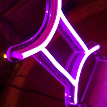 Gemini Neon Art Celebrating the Dual Nature of the Zodiac Sign