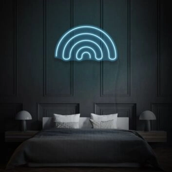 Minimalist Rainbow Neon Simple Beauty in Diversity