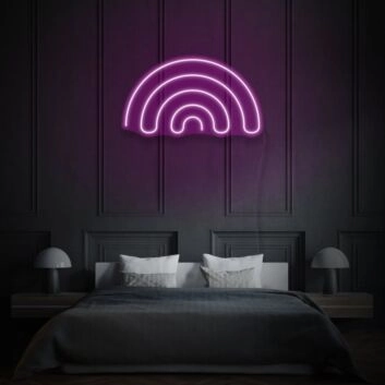 Minimalist Rainbow Neon Simple Beauty in Diversity