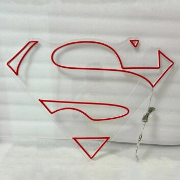 Superman Neon Light Heroic Ideal in Bright Display