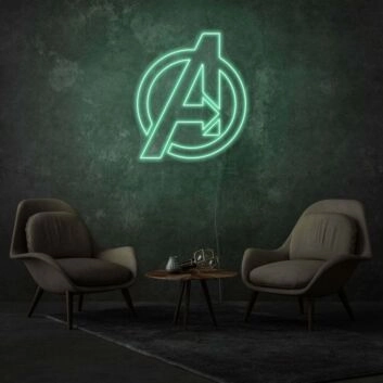 Avengers Neon Light Superheroes Assembled in Radiance