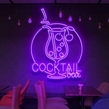 Customize Cocktail bar neon sign for bars restaurants