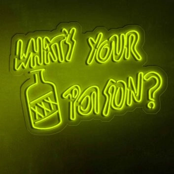 What&#039;s Your Poison? Drink Bar Neon
