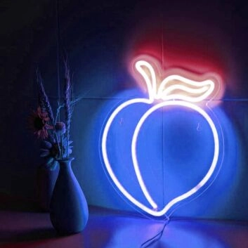 Juicy Peach Neon Sign