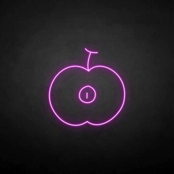 &#39;Half of the aaple&#39; neon sign
