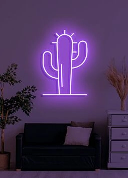 Cactus Neon Light Desert Cool and Prickly Fun