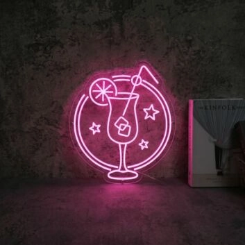 &#39;Hahn hoch mit Zitrone&#39; neon sign