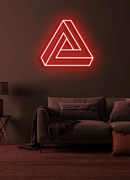 Triangle Neon Geometric Brilliance in Modern Design