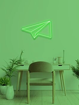 Paper plane Neon Dreams of Flight and Freedom