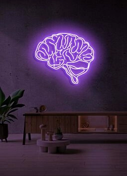 The brain Neon Enlightenment for Intellectual Pursuits