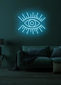 The eye All-Seeing Neon for Insightful Spaces