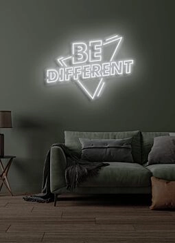 Be Different Neon Encouragement to Embrace Individuality