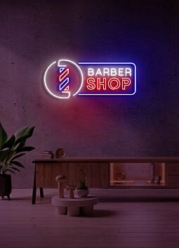 Customize Barber Shop Neon Classic and Stylish, Perfect for Traditional and Modern Barber Shops