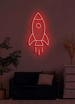 Rocket Neon Soaring High with Ambition and Dreams