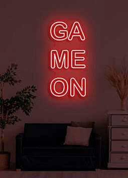 Game On Neon Exciting Call to Action for Gamers Ready to Play