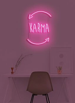 Karma Neon Universal Law of Cause and Effect