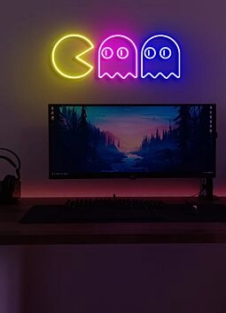 Packman Neon Flashback to Classic Gaming