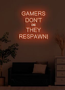 Gamers don&#039;t die Neon Resilience of the Gaming Spirit