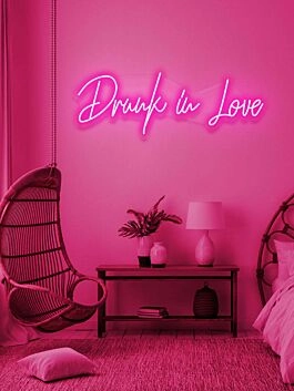 Drunk In Love Neon Celebration of Intoxicating Romance