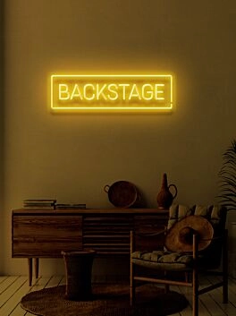 Backstage Neon Invitation to the Exclusive Behind-the-Scenes